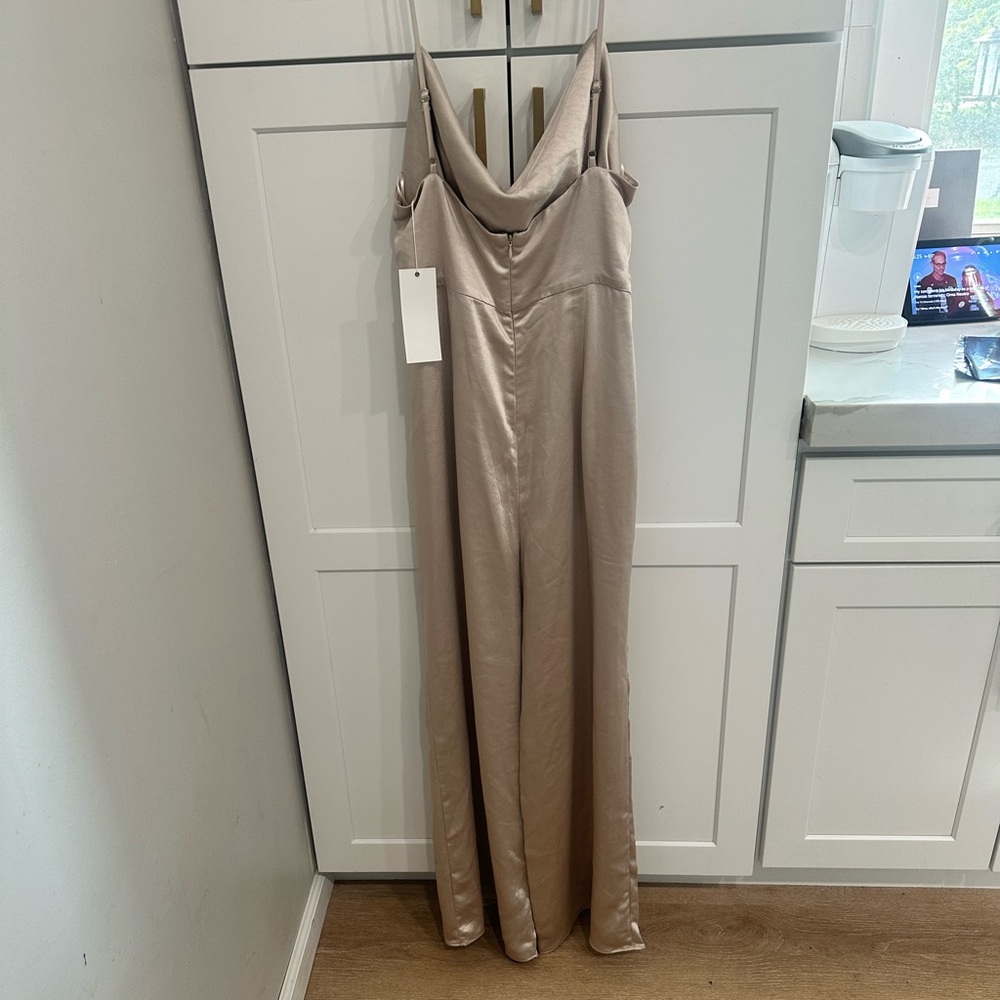 Lulu’s Lush Champagne Jumpsuit - Picture 6 of 6